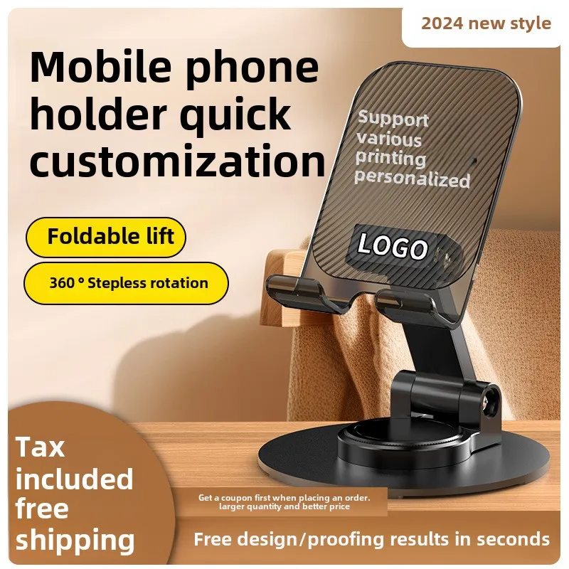 Aluminum Alloy Plastic Adjustable Folding Phone Stand Universal Mobile Device Holder with Multi-Angle Tilt - Durable Portable