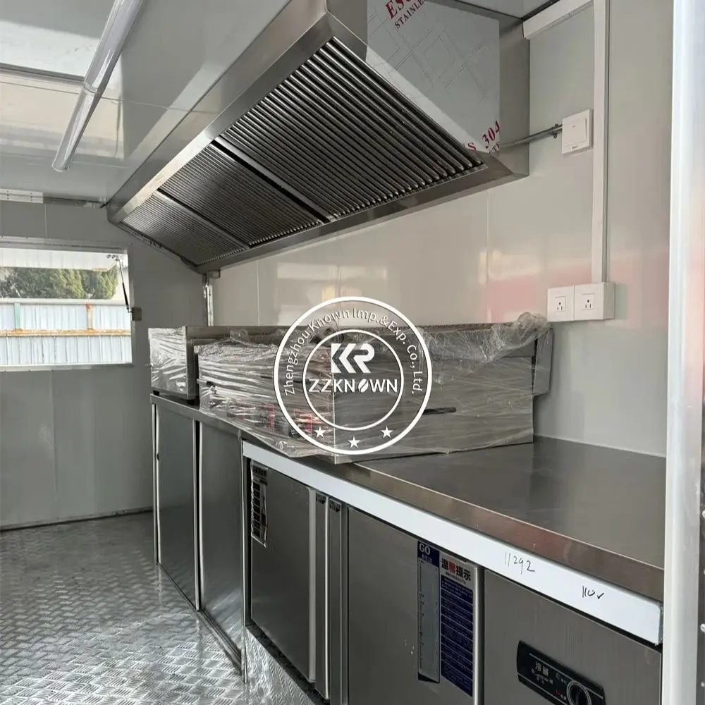 Mobiler Imbisswagen, Straße, mobile Küche, Eis, Kaffee, Kiosk, Catering, Wagen, Konzession, Imbissanhänger, komplett ausgestattet