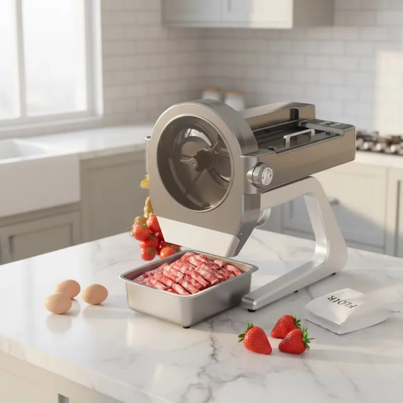 2026 New Stainless Steel Food Processor New Arrival Restaurant Vegetable Cutting Machine Slicing/shredding/dicing blade 200kg/h