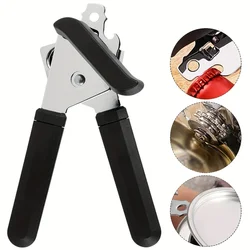 Professional Tin Manual Can Opener Multifunctional Stainless Steel Beer Grip Opener Side Cut Cans Bottle Opener Kitchen Gadgets