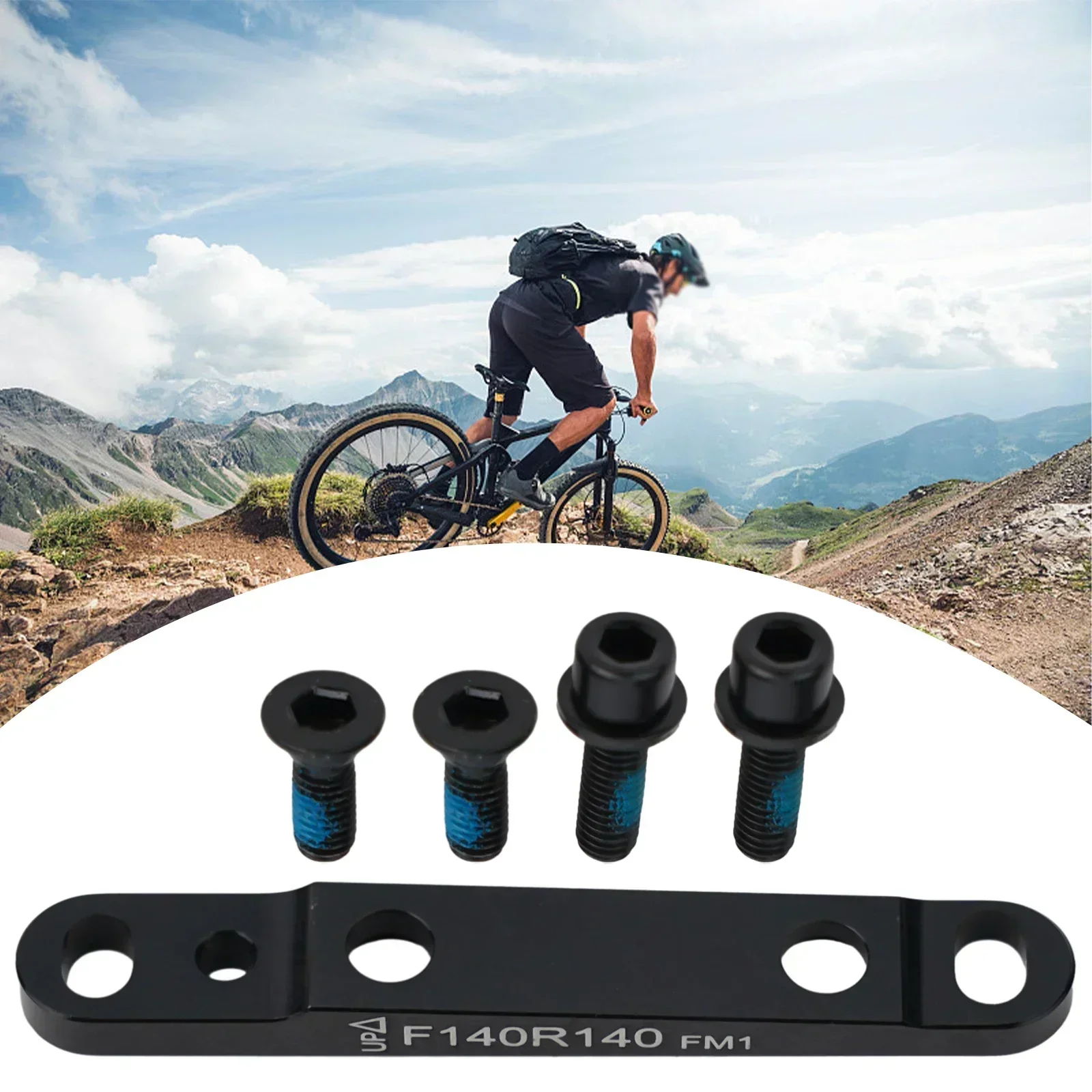 

1 компл. * адаптер для дискового тормоза велосипеда, крепление для скрытого монтажа, совместимый с ротором 140/160 мм-адаптер для дискового тормоза с плоским креплением, детали велосипеда