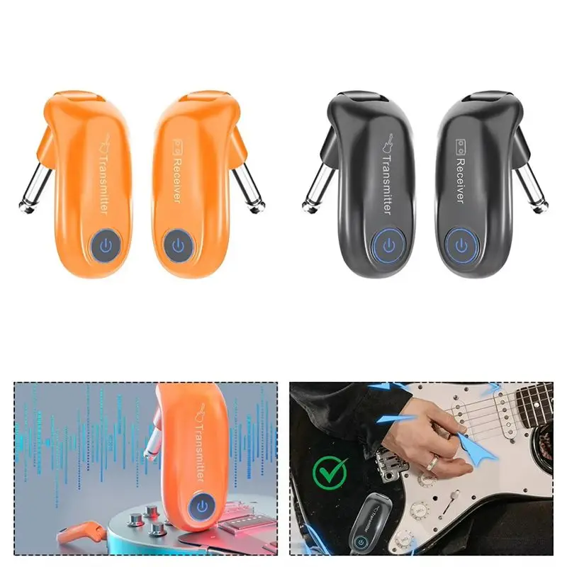 ABKV-Wireless Transceiver Plug And Play Stable Transmission For Musical Instrument Accessories Widely Applicable Black