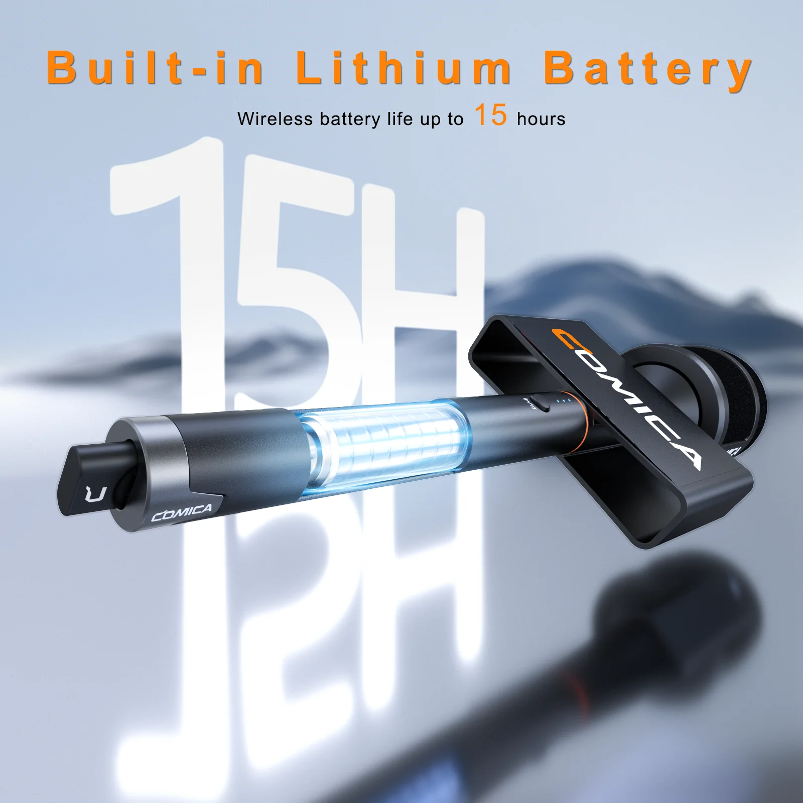 Comica Revo S Wireless Reporter Microphone for Smartphone Windows for podcasting, report, interview, video recording, live strea