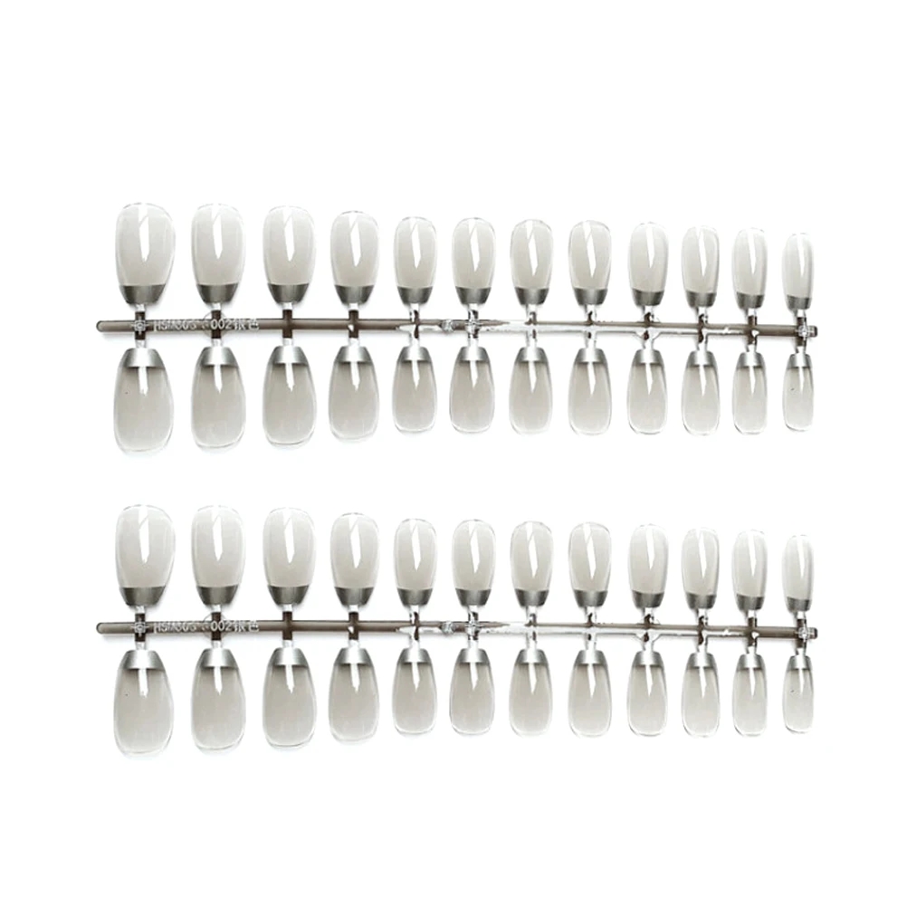 

Nail Stickers Reusable Light Grey Women DIY Fake Nails Creative Art Decals Long Lasting Durable Home Use Party Birthday