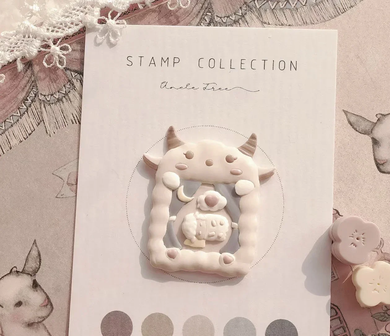 Diy Stamp Toy Lacquer Seal Seal Head Embossed Special-Shaped Handmade Envelope Invitation Seal Multi-Layer Brass Head Craft Toys