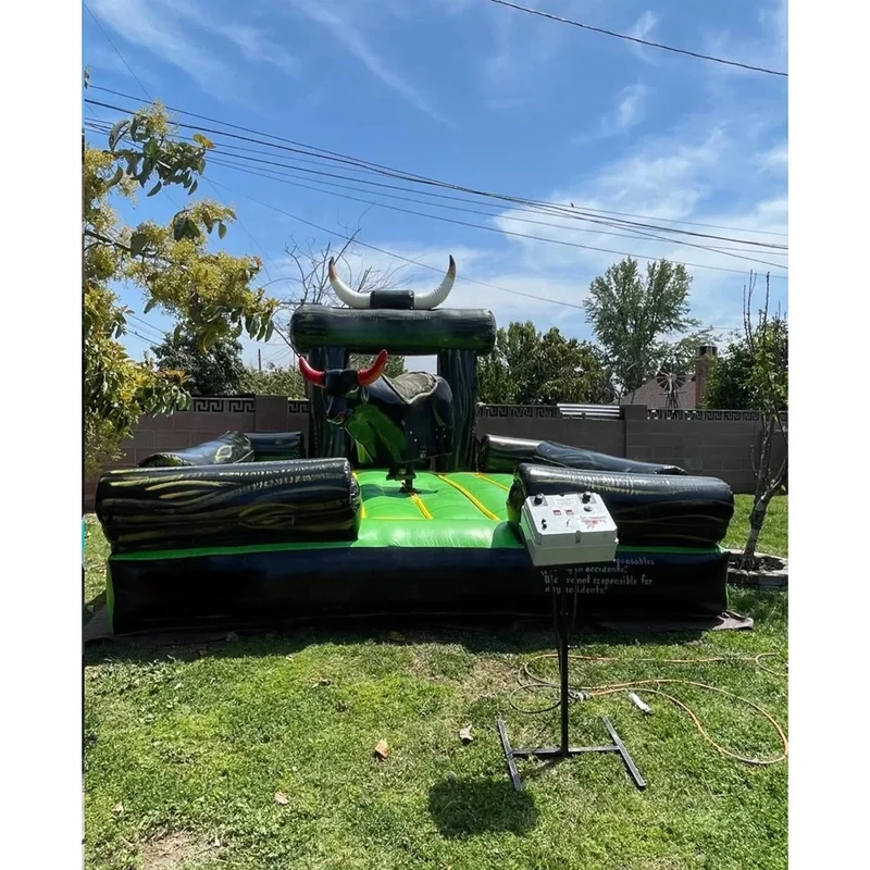 Customized Color Toro Inflable Mat Adult Mechanical Bull Fiberglass Frame Commercial Use Riding Machine for Outdoor/Indoor Use