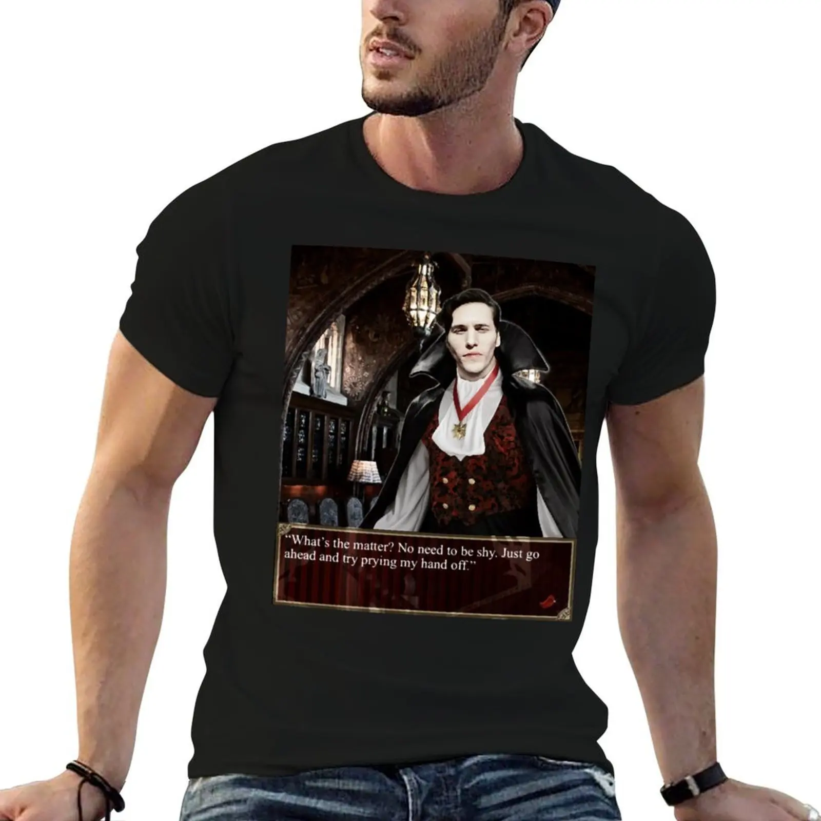 

man graphic t t anime for shirts oversize tees printed man t shirts shirts T-Shirt Jerma Vampire for