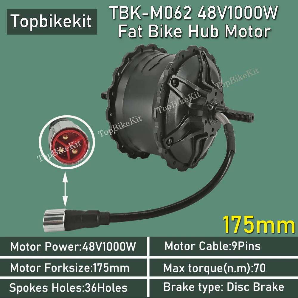 Fatbike 1000W Hub Motor 175mm Fat Bike Motor 48V 1000W 36Holes Electric  Beach Bike Snow Electric Bicycle Rear Gear Hub Motor - AliExpress 18