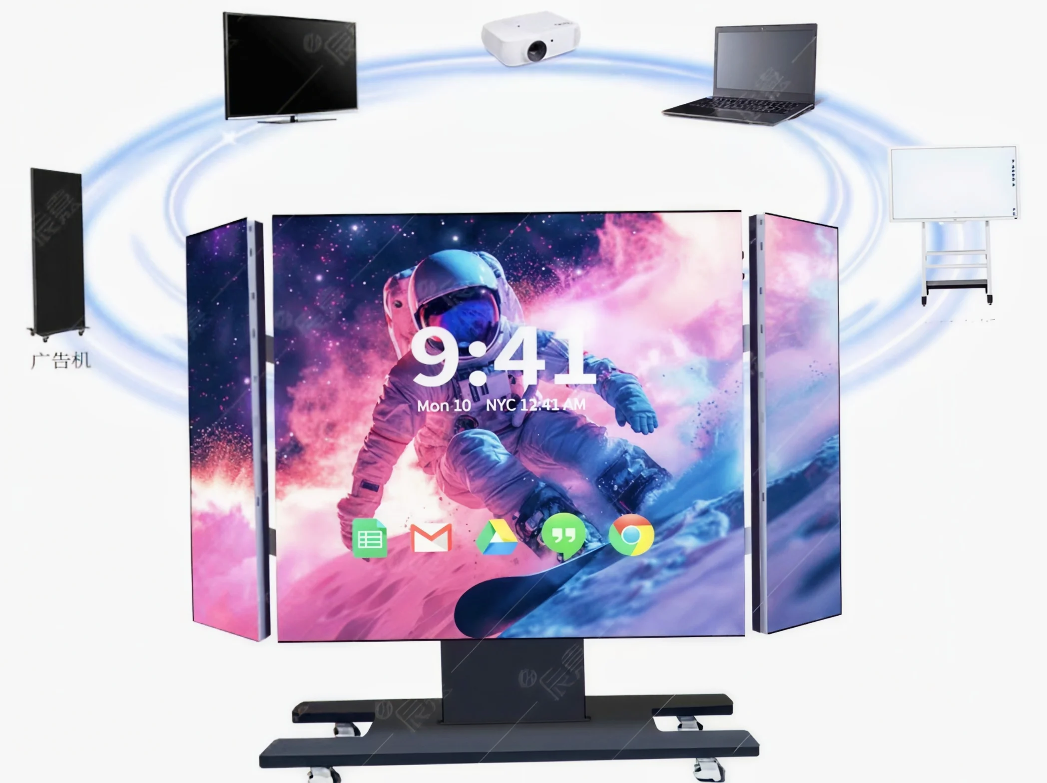 Commercial Foldable LED Display All in One