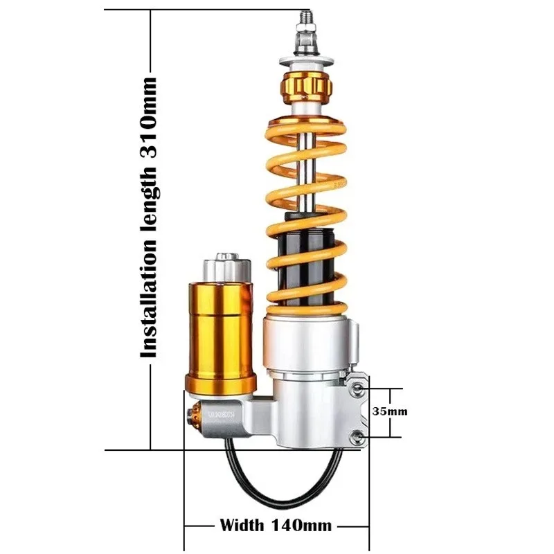 

Nitrogen cylinder front shock absorber Spring 150 Adjustable damping shock absorber