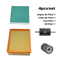 Juego de filtros de piezas para coche BAIC Senova X35, Kit de filtro de aceite y combustible de aire fresco, 1,5 l, cabina A/C, accesorios A00031477 2301011044, 4 Uds.