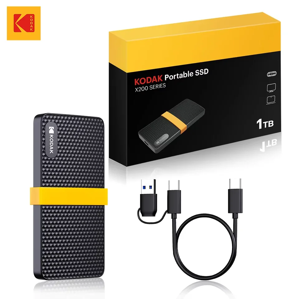 KODAK X200 Portable SSD External Hard Drive 1TB 512GB 500GB High