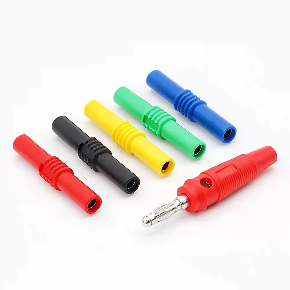 10/20 قطعة 4 مللي متر الموز المقبس شاحن أنثي تمديد معزول الموز التوصيل المقرنة موصل أنثى تكويم #2