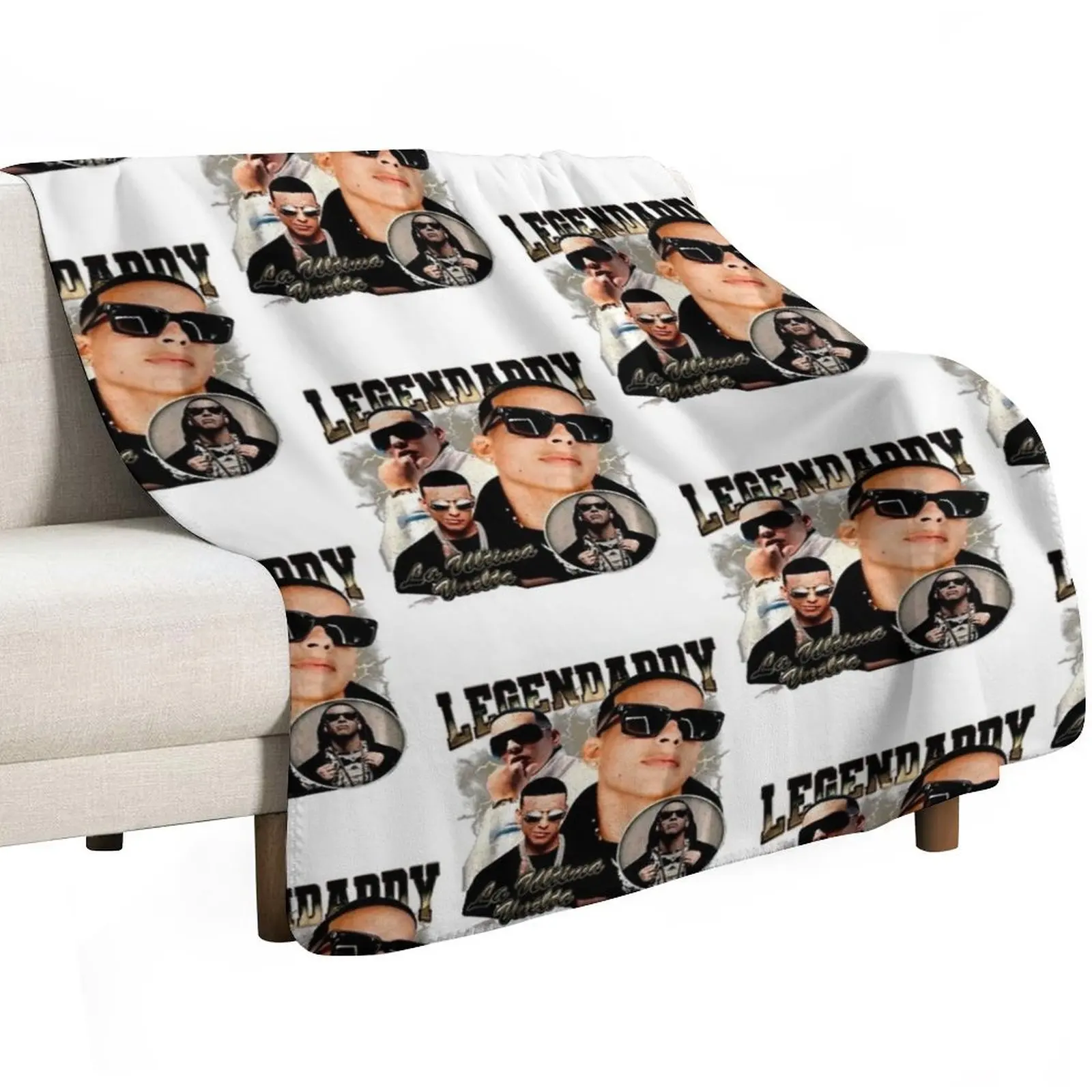 retro Daddy Yankee Throw Blanket Stylish Decor Blanket Gift for Friends Roommate
