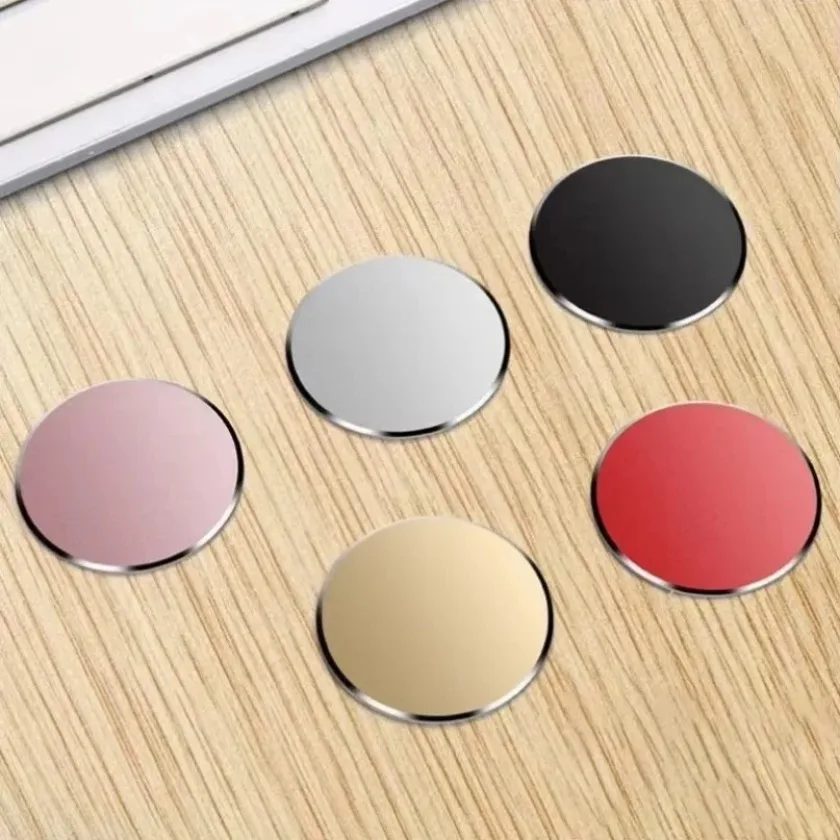 Suit Iron Car Mout Thin Metal Plate Disk Portable CD Pattern/Smooth Phone Holder Magnetic Disk for Magnetic Phone Tablet Stand