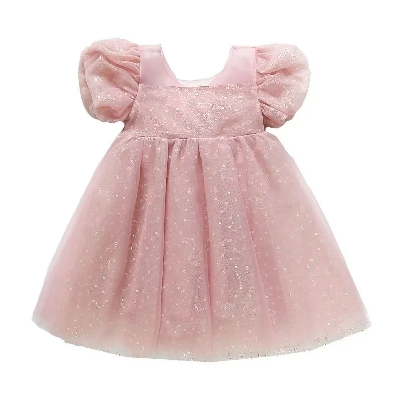 Children's Western Style Flower Girl Skirt Heavy Industry Girls Dress Summer 2026 New High-End Dress Princess Dress1-9Y