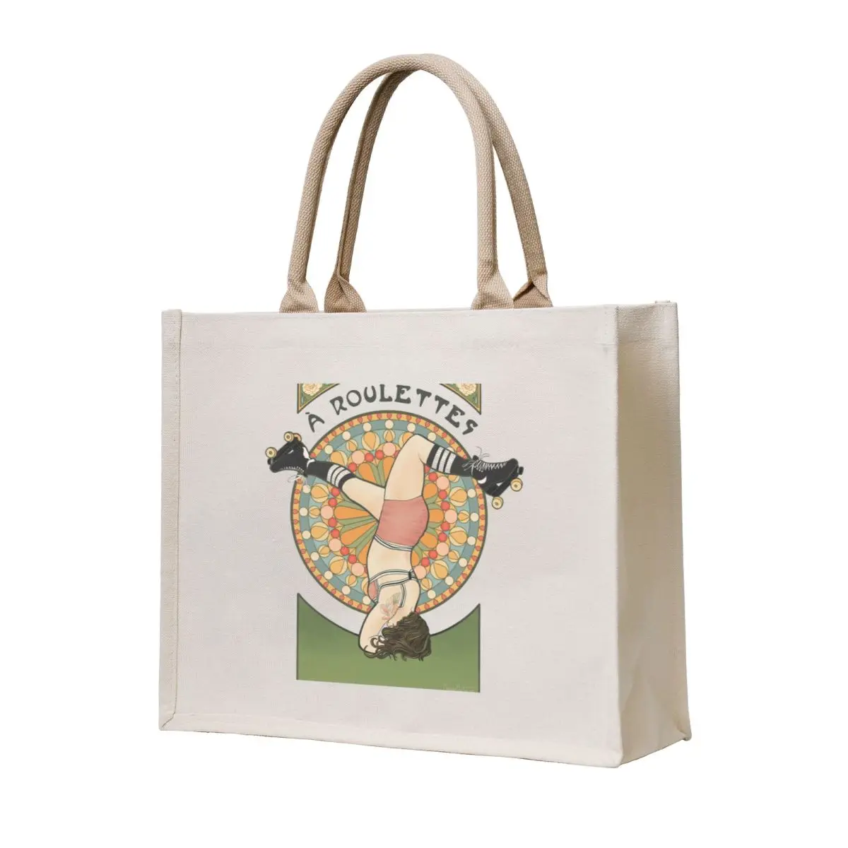 

La Patineuse A Roulettes Tote Bag canvas bags Cloth bags bags woman 2025
