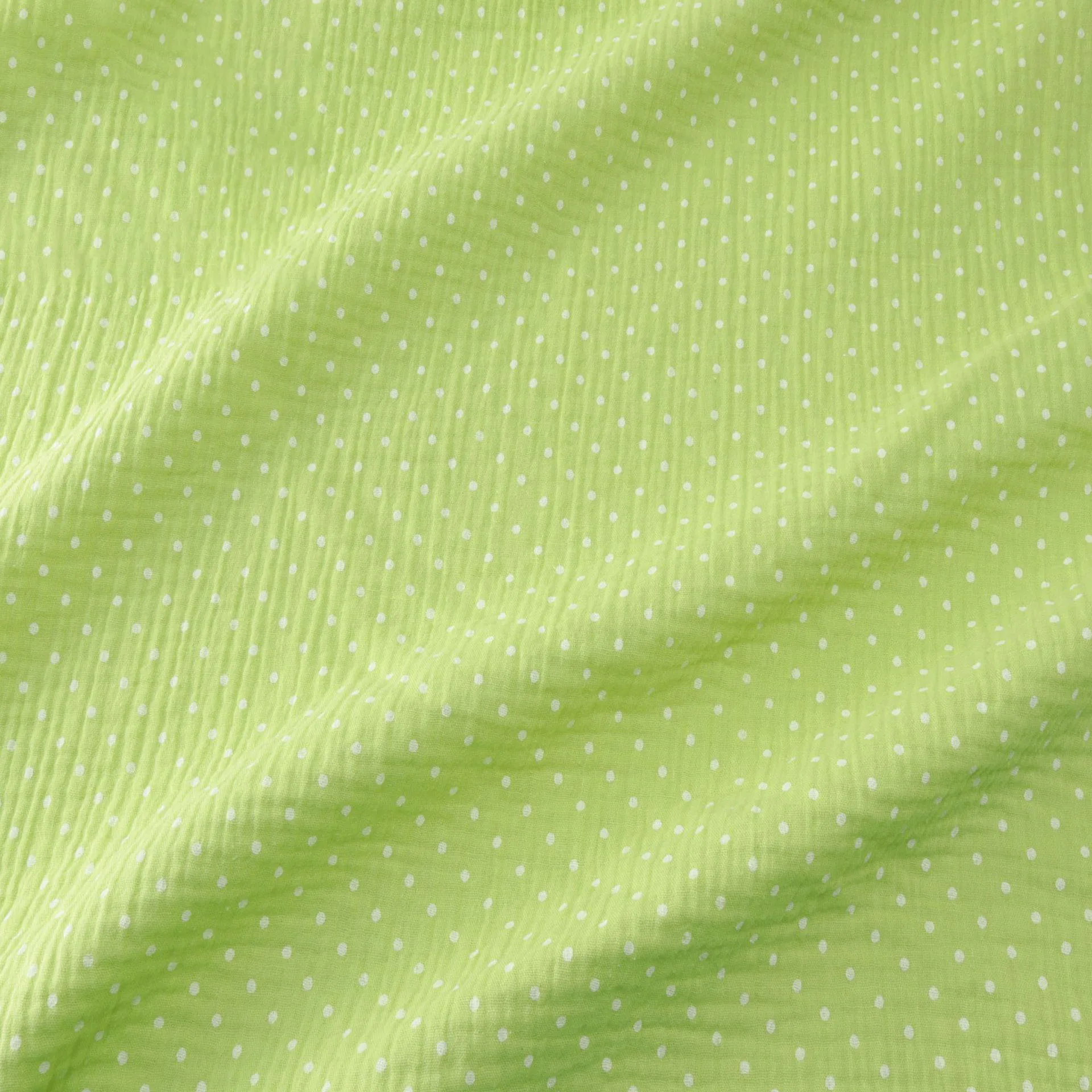 Soft dot Print Cotton Sewing Fabric Crepe Double Layer Gauze Cloth Cotton Skirt Pajama Cotton Fabric 100*135cm