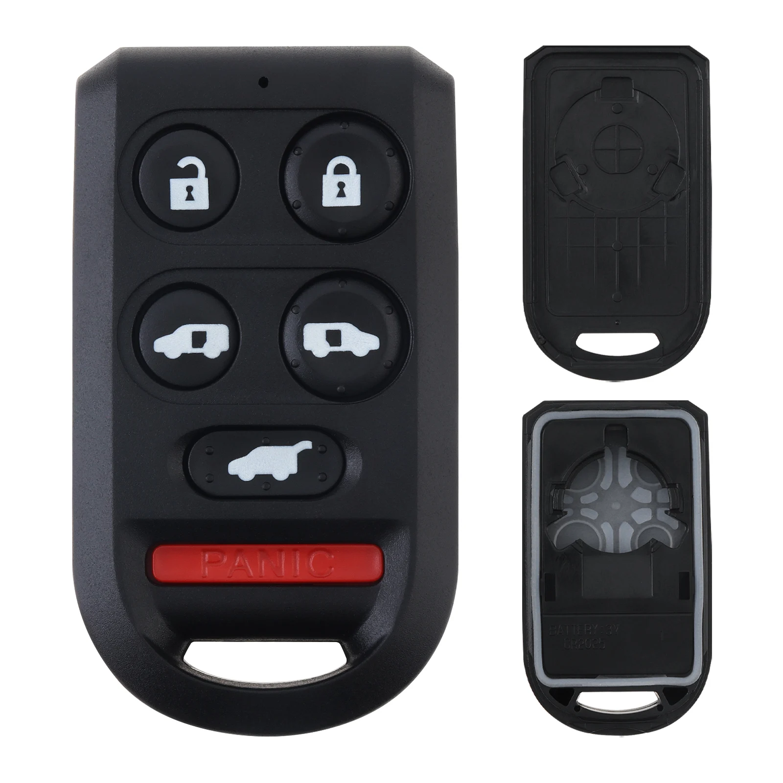 

6 Buttons Replacement Key Fob Cover Case Fit for Honda Odyssey 2005-2010 (OUCG8D-399H-A) ,Keyless Entry Remote Key Fob Shell