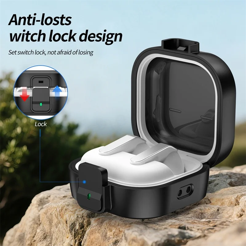 Lock Case for Galaxy Buds 4 /Buds 4 Pro Case Shockproof Rugged Protective Case Cover with Cleaning Pen for Galaxy Buds4 Pro Capa
