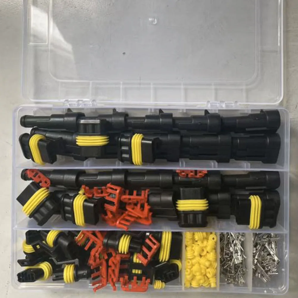 20 Kits 3-poliger Steckverbinder, elektrische Kfz-Steckverbinder, Schnellanschluss, 3-poliger Draht, wasserdichter 3-Wege-Drahtverbinder mit SN-48B – Detail 2
