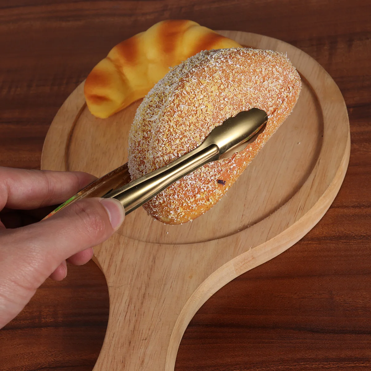 

4 pcs 15Cm Stainless Steel Food Serving Tongs Mini Bread Clip Ice Cube Tongs For Home Bar Kitchen Buffet Outdoor Lightweight