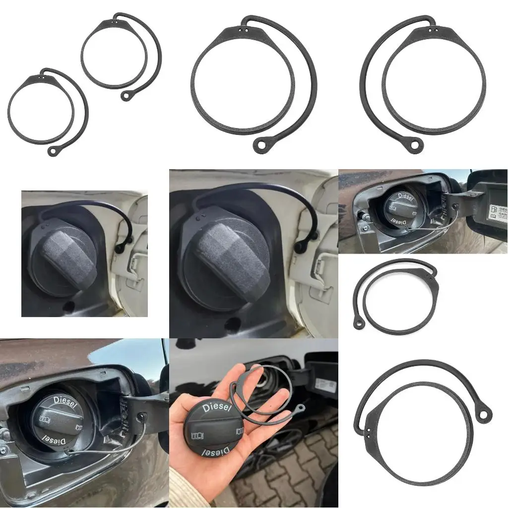 Automotive Door Tether Cord Silicone Construction Prevents Misplacement During Refueling