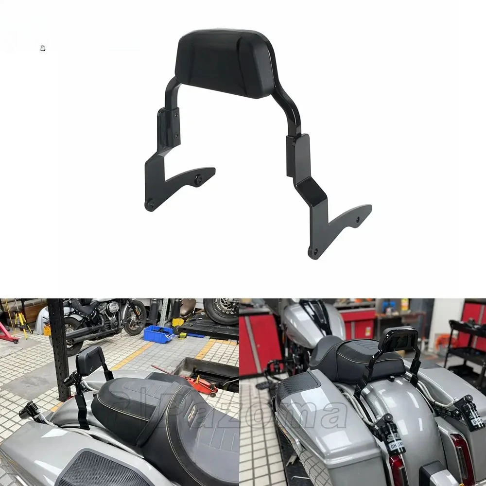 

For Motorcycle Passenger Backrests Sissy Bar Back Rest For Touring Road King Road Glide Electra Street Glide ST CVO 2014-2024