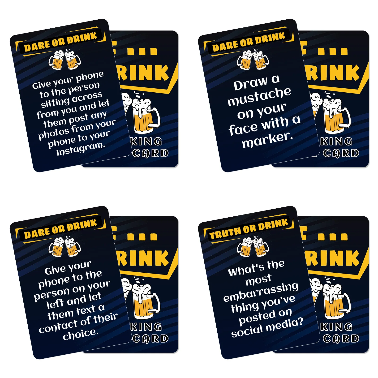 If Drink Creative Beer Theme Tabletop Game Team Building Toy Card Party Warm-Up Activity I Love Beer