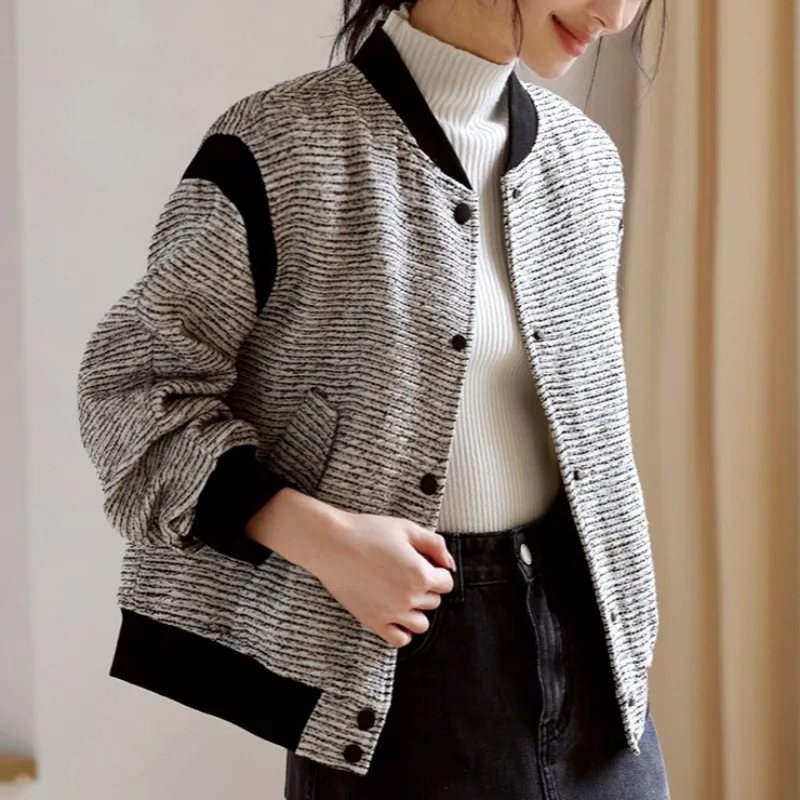 Slouchy Jackets Women Korean Style Casual All-match High Street Streetwear Outwear Vintage Baggy Causal Patchwork Aesthetic New