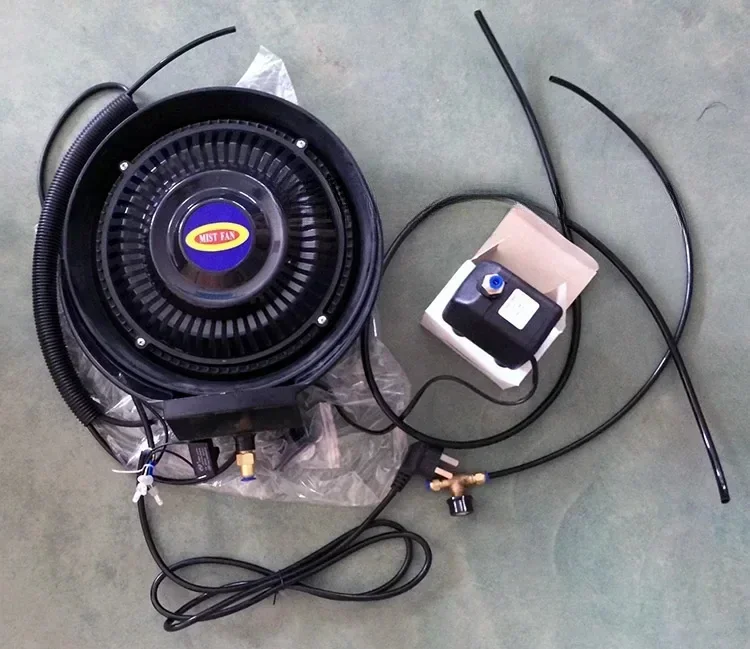 Centrifugal atomizing horn fan industrial outdoor cooling humidifier high speed water mist dust removal workshop greenhouse use