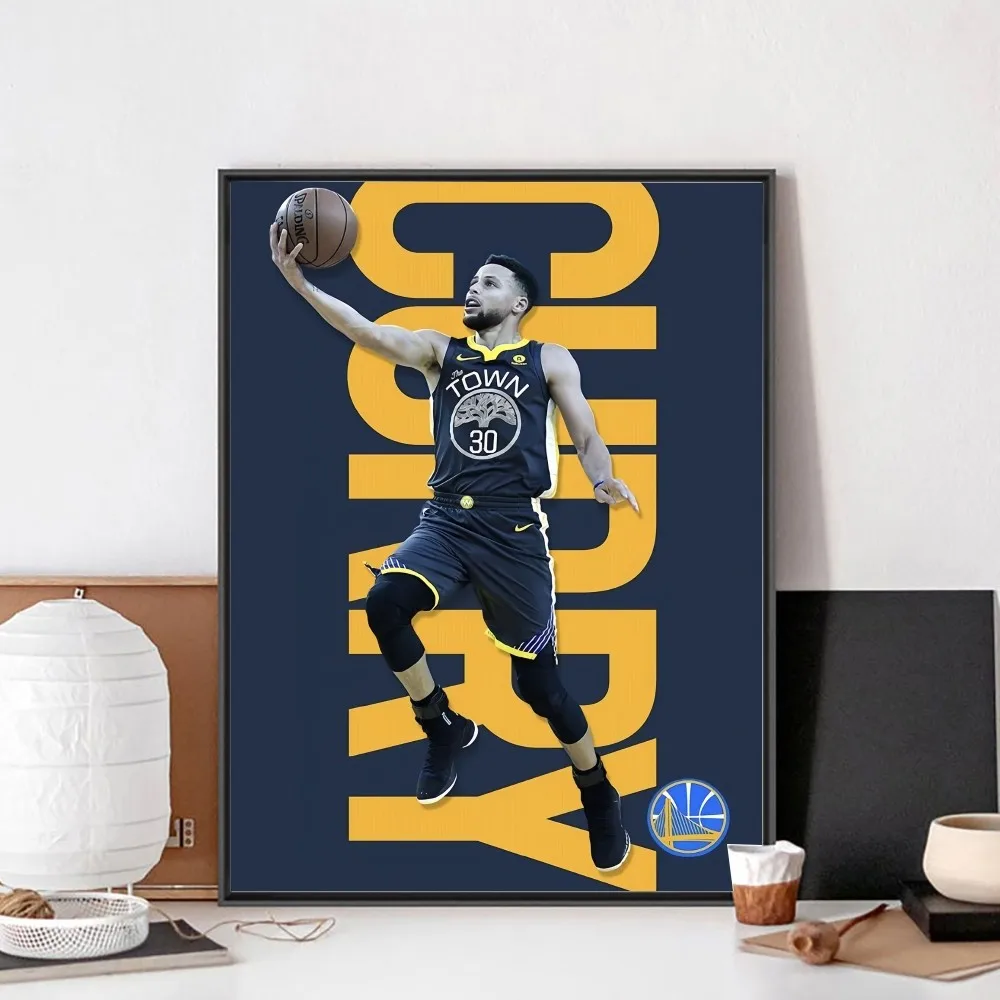 S-Stephen Curry Poster No Framed Poster Kraft Club Bar Paper Vintage Poster Wall Art Painting Bedroom Study Stickers