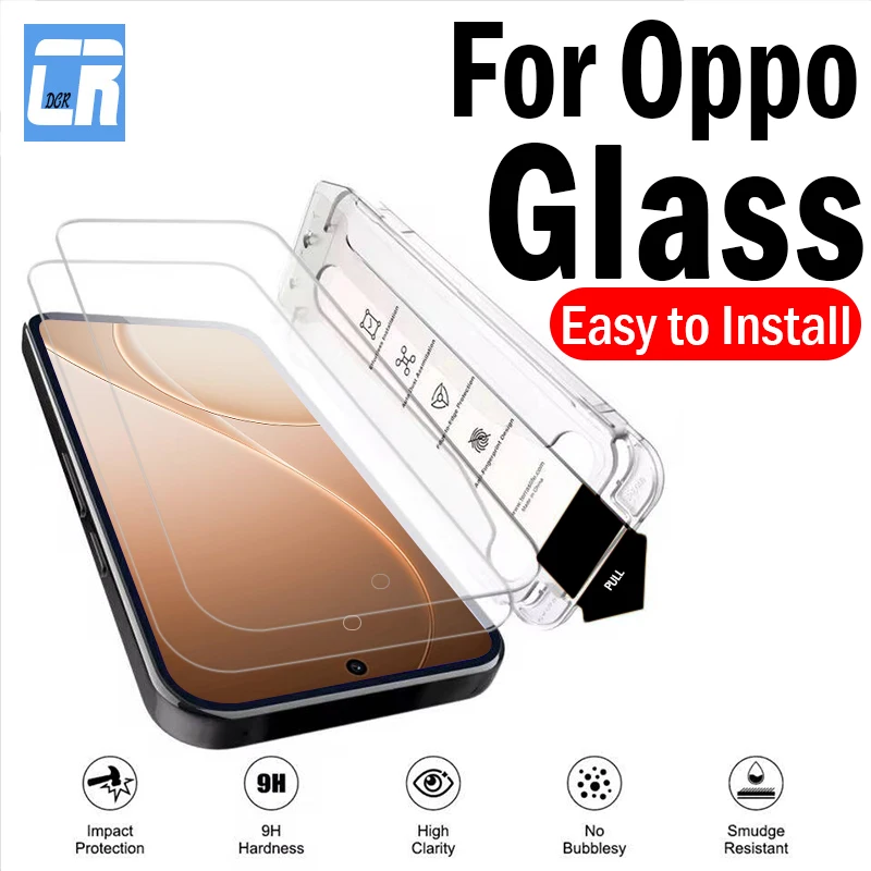 

1-3piece Easy Installation Tempered Glass for Oppo Reno15 Pro Max 15F FS 15C 15 Pro Mini Find X9 Pro Dust-Free Screen Protectors