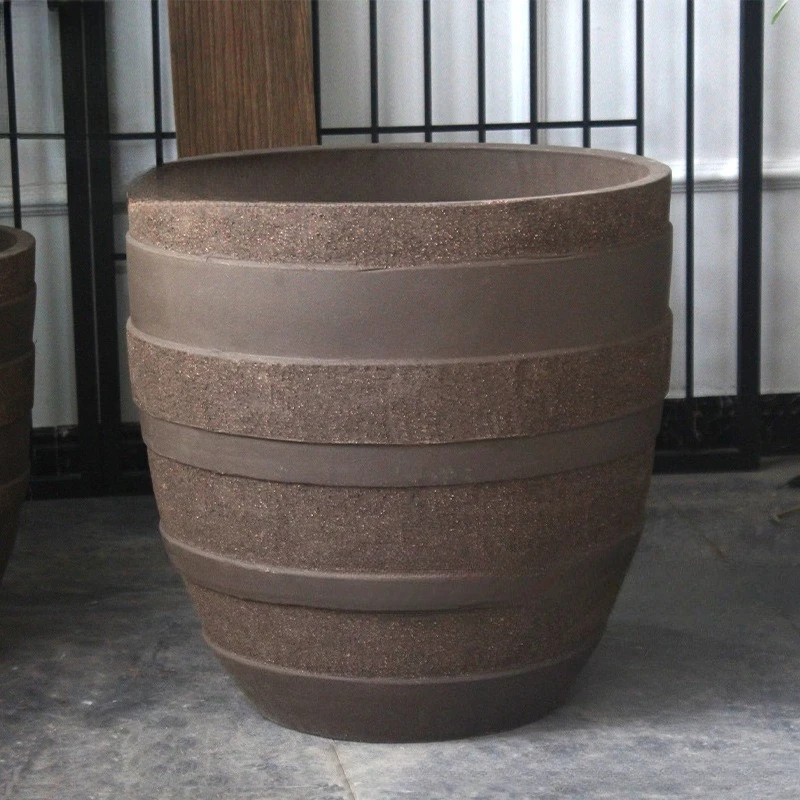 oversized flower pot diameter ceramic large pot pottery coarse large tree bonsai view