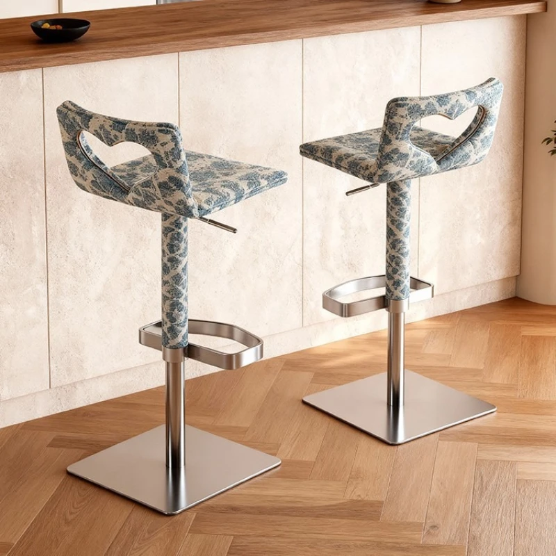 

Italian Bar Chair Villa Living Room Dining Room Dopamine Island Table Chair Lifting High Chair
