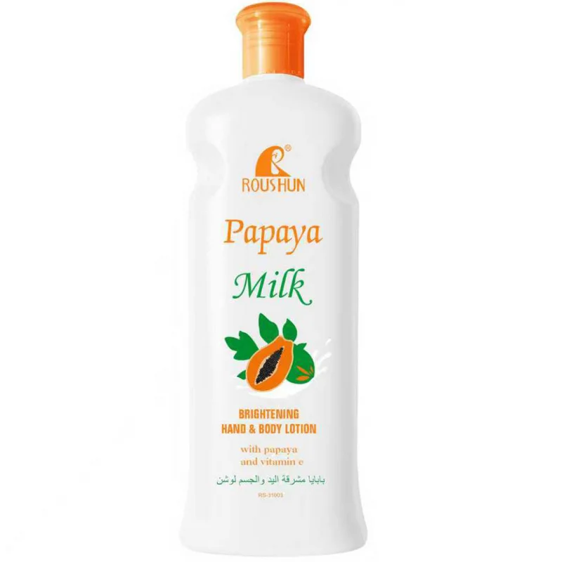 

300ml ROUSHUN Papaya Milk body lotion Moisturizing and nourishing autumn and winter skin, moisturizing and nourishing the skin