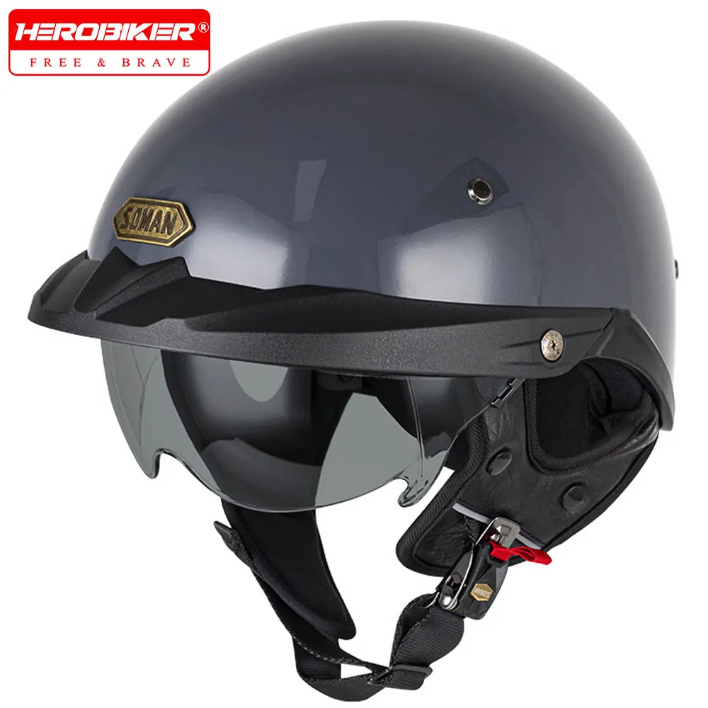 خوذة موتوكروس صيفية نصف خوذات موتو للفصول الأربعة خوذة موتو مضادة للسقوط شهادة DOT