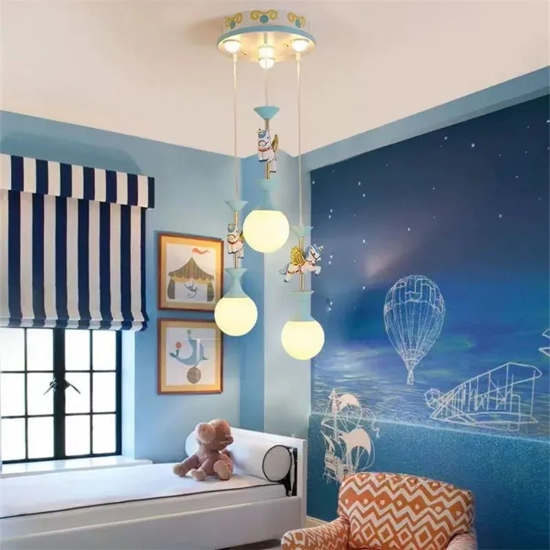 Imagem -05 - Lustres do Quarto Infantil Bonito Luminária de Teto Fantasia Moderno Criativo Lâmpada Led com Animal Sala de Estar Cama de Meninas