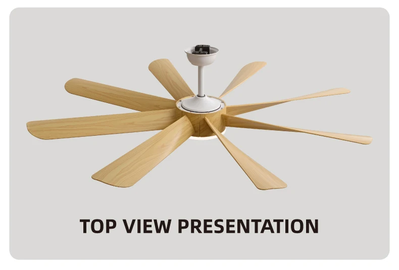 FUMANJIA 60-Inch Ceiling Fan with Light for Home – 8 Blades, Remote — detail 3