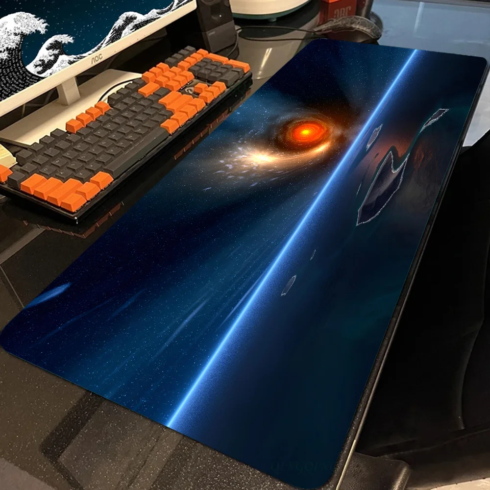 Space Mousepad Mouse Mat With Pad gaming accessories Prime Gaming XXL Keyboard Pad Stitch Padding Mat