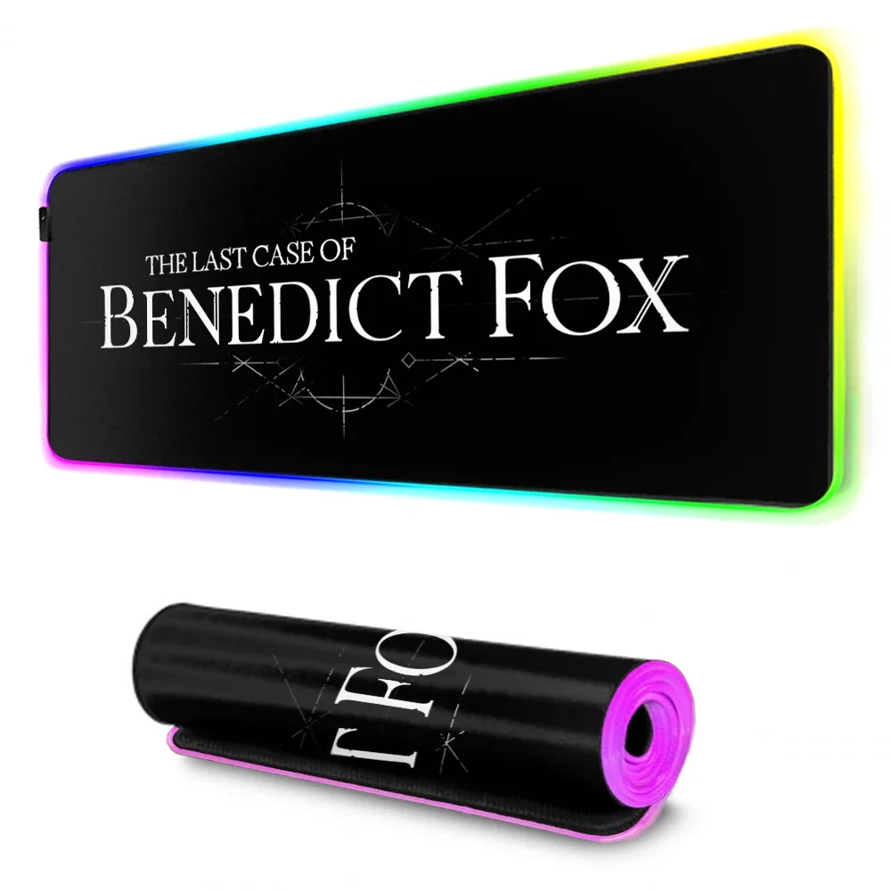 DIY Riccu Custom Skin Game The Last Case of Benedict Fox Laptop boy Gaming Mice Mousepad girl RGB Mouse Pad Keyboards Mat gift