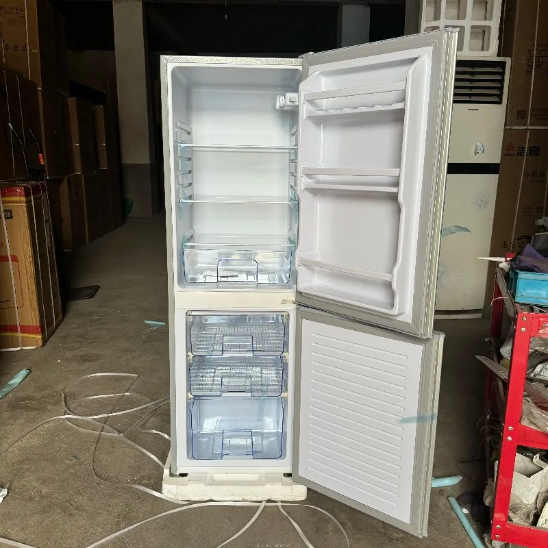 Congelador de doble puerta y refrigerador, tamaño grande para el hogar, gran capacidad de ahorro de energía