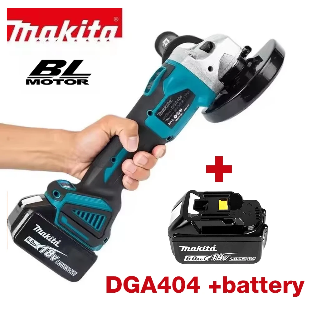 Makita 18V DGA404 Bürstenloser Elektrischer Winkelschleifer 125mm Akku-Schleifer für Metall- und Holzbearbeitung, Schleifen, Polieren und Schneiden