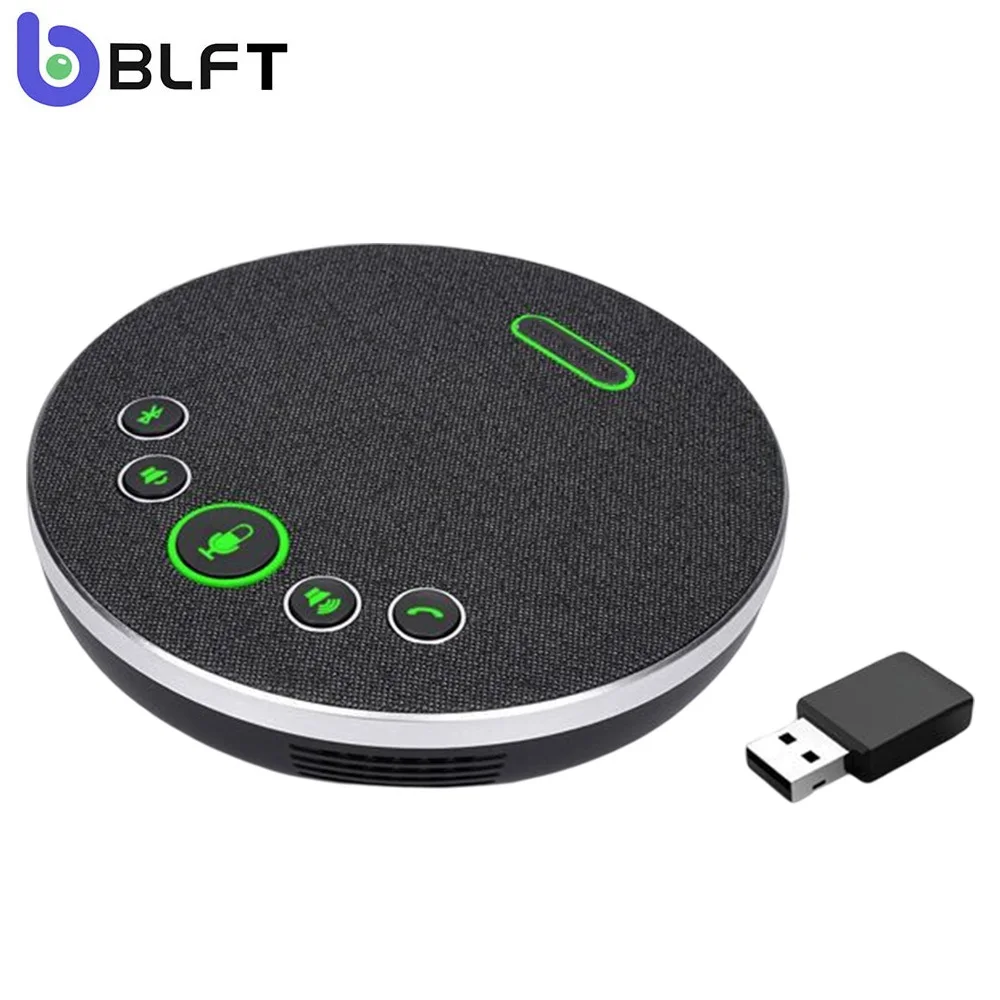 

Wireless Conference Speaker 360°Voice Pick up with Noise Cancellation Bluetooth Speakerphone Conference Microphones USB Connect