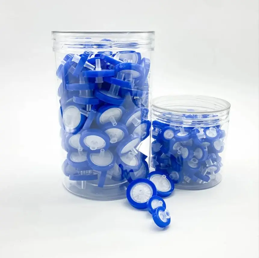 Laboratory Filter 13mm 0.22um Disposable Hydrophilic HydrophobicNylon, PTFE, PES, CA, PP, CE Media Syringe Filter