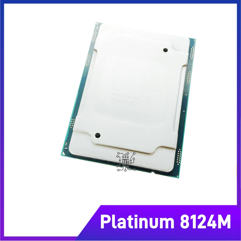 Xeon Platinum 8124M CPU 18 Cores 36 Threads 3.6GHz 24.75MB 240W processor LGA3647 for C621 server motherboard 8124M processor