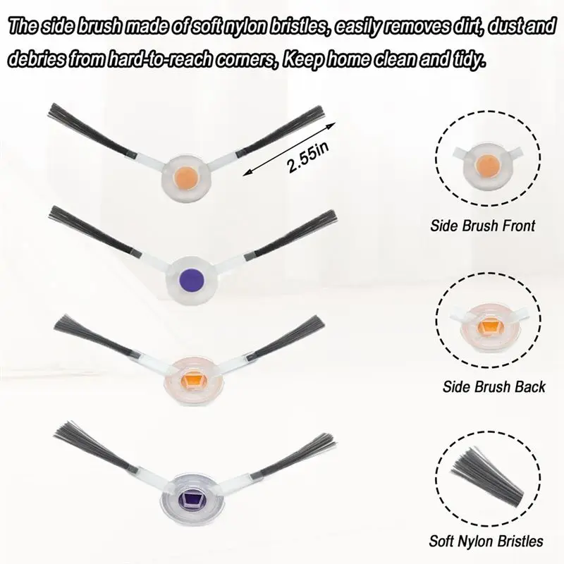 B03C-Replacement Parts Kit For Narwal Freo X Ultra/Z Ultra Robot Vacuum Cleaner-Main Brush, Filter, Dust Bag, Side Brush, Mop