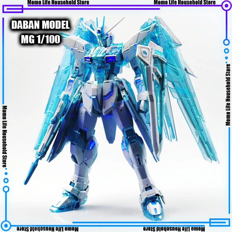 Nowy DABAN 6650 MG 1/100 Lce Blue Zgmf-X10a Freedom 2.0 Model do Składania, Plastikowy Szkielet Figurka Akcji Robot Model Plastikowy Zabawka