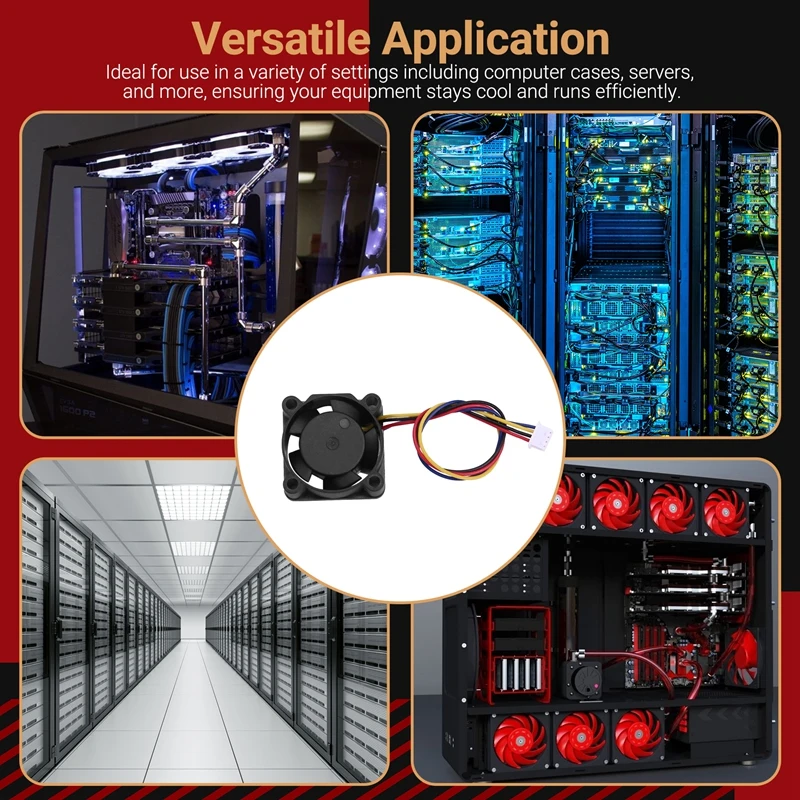2510 تيار مستمر 5 فولت 4Pin PWM وظيفة مزدوجة كروي مروحة تبريد نهاية ساخنة لـ X1C