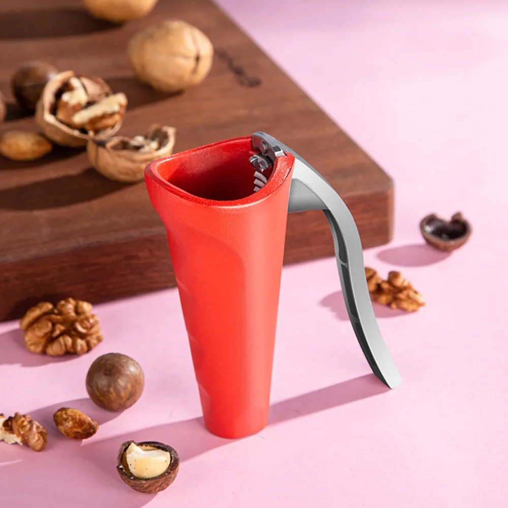 Aluminum Alloy Nut Cracker Premium Heavy Duty Walnut Opener Non Slip And Safe Design 11.2cm Hazelnuts Nutcracker